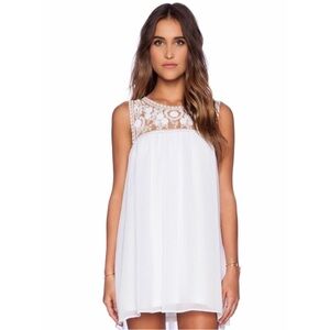 Show Me Your MuMu White Lace Mini Dress